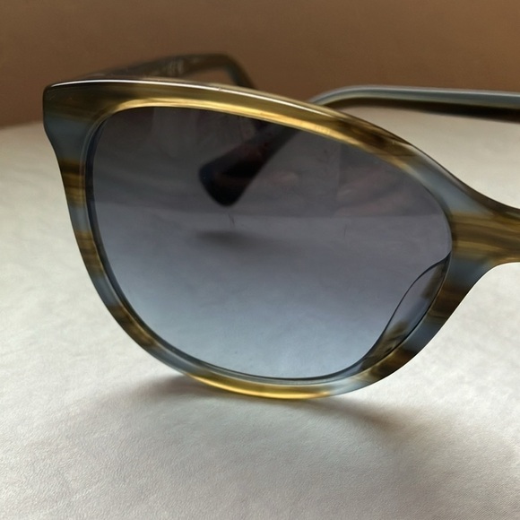 Ralph Ralph Lauren: Gray/ Brown striped- gray gradient- sunglasses - Picture 6 of 16